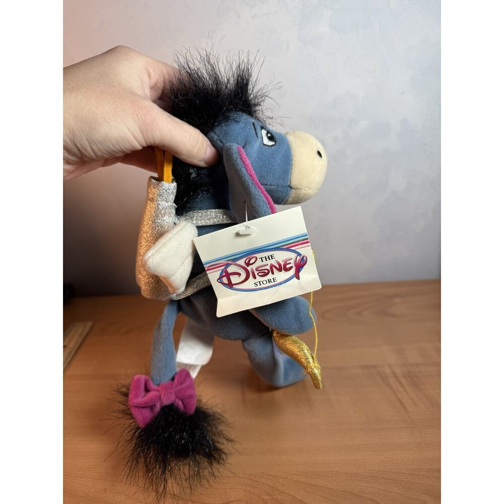 NWT CUPID EEYORE 8" Bean Bag Plush - Disney Store - Winnie the Pooh - Picture 5 of 7